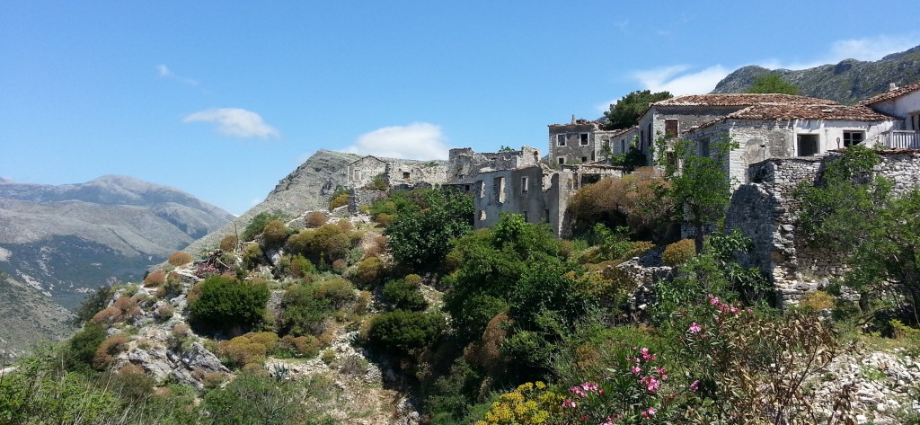 Qeparo, an Albanian coastal village